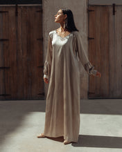 Load image into Gallery viewer, Balloon Sleeve Coffee Dress