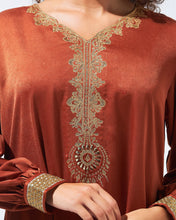 Load image into Gallery viewer, Heritage Dress with Embroidered Neckline