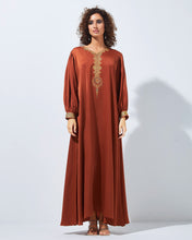 Load image into Gallery viewer, Heritage Dress with Embroidered Neckline