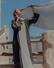 Load image into Gallery viewer, Kimono Abaya in Linen with Hanging Crystals