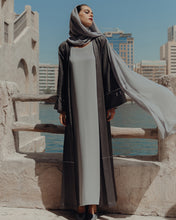 Load image into Gallery viewer, Kimono Abaya in Linen with Hanging Crystals