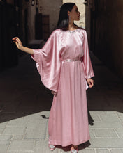 Load image into Gallery viewer, Pink Chai Kaftan with Belt