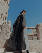 Load image into Gallery viewer, Kimono Abaya in Linen with Hanging Crystals
