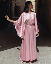 Load image into Gallery viewer, Pink Chai Kaftan with Belt
