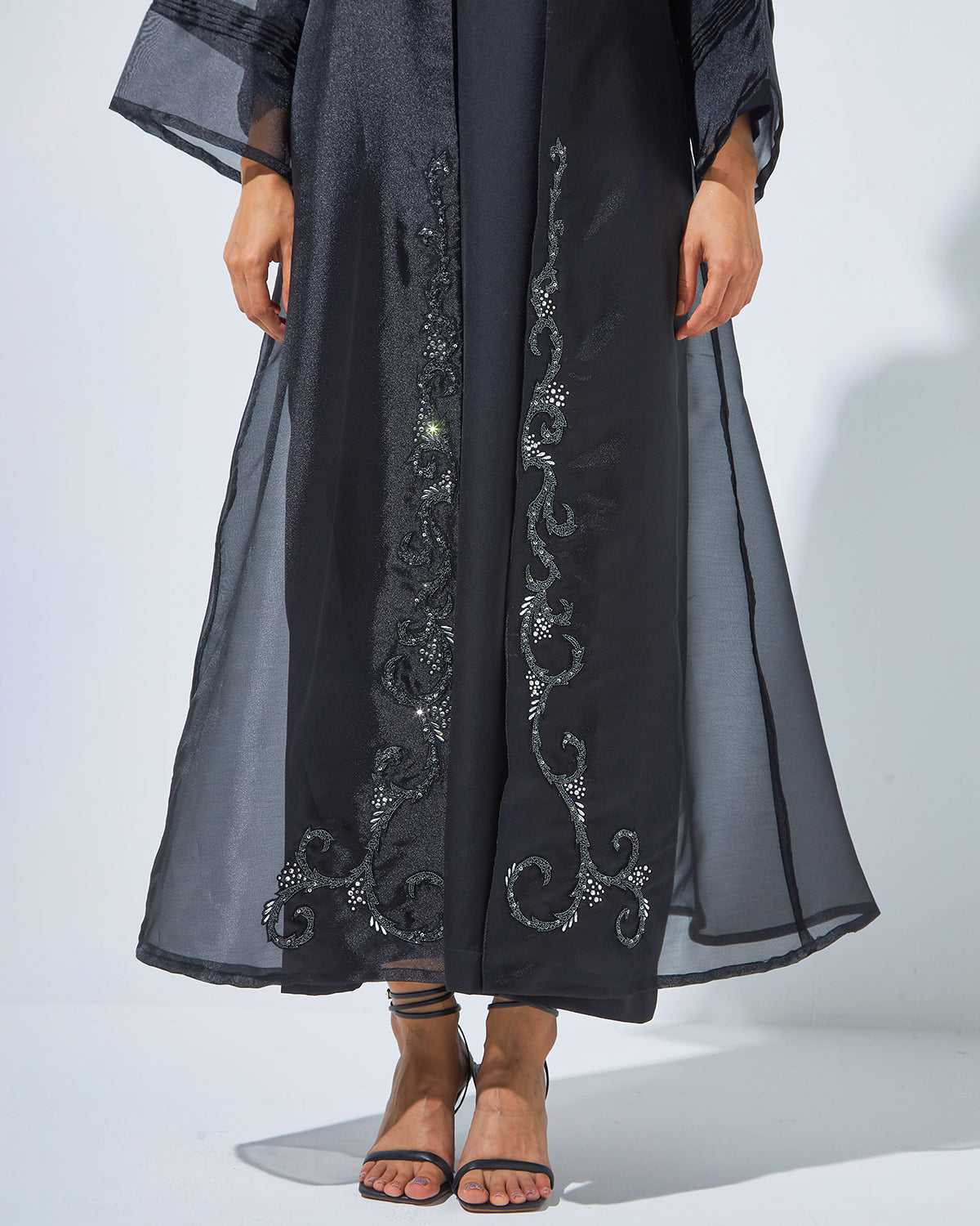 Sheer Festive Abaya – Rizwan Fashion Abu Dhabi